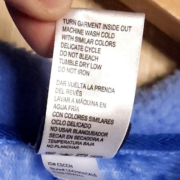 Disney Lilo & Stitch Blue Adult One Piece Pajamas Medium - Picture 8 of 8